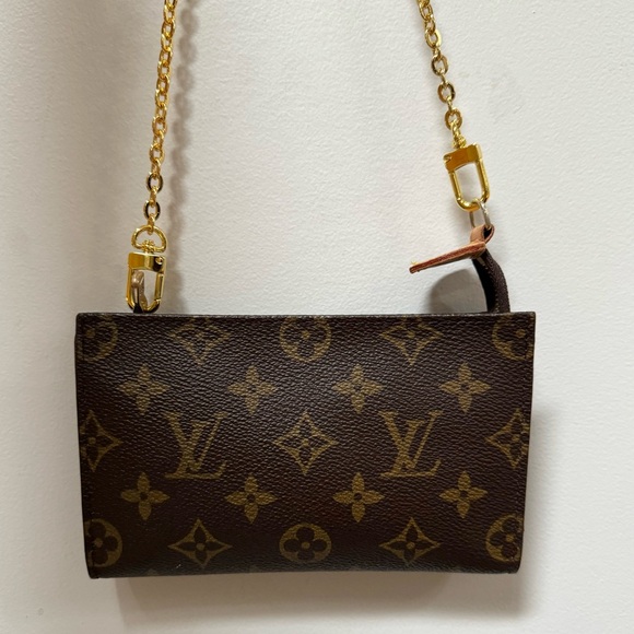 Auth Louis Vuitton Monogram Cosmetics Pouch/ Wallet/ clutch (from Bucket PM) - Picture 13 of 13